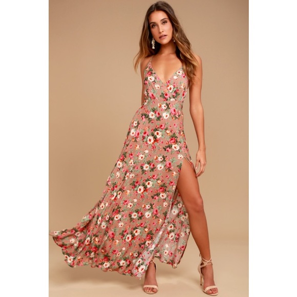 lulus floral maxi